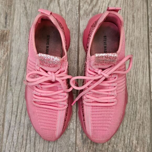 Steve Madden Maxima Sneaker Pink Size 4M - Picture 4 of 14